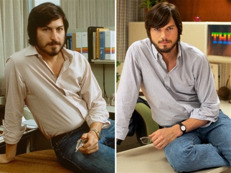 Steve Jobs - Ashton Kutcher e Steve Jobs