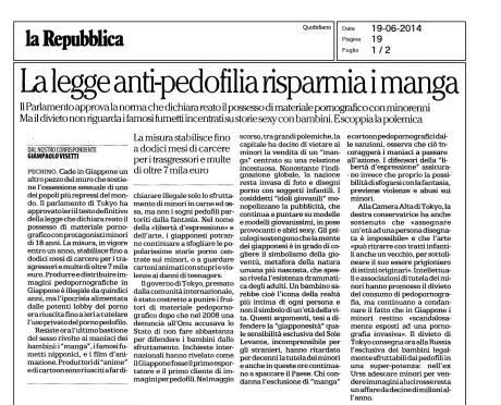 La Repubblica Pagina 1